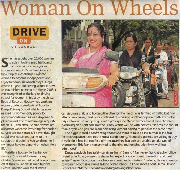 Woman On Wheels